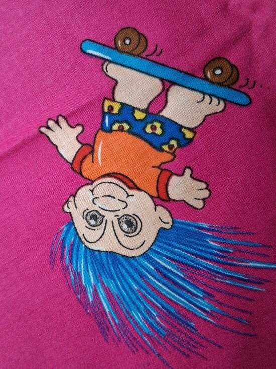 Troll Fabric Pink California Trolls Marcus Bros Sewing Material 1 Yard x 45.5" - Picture 8 of 13